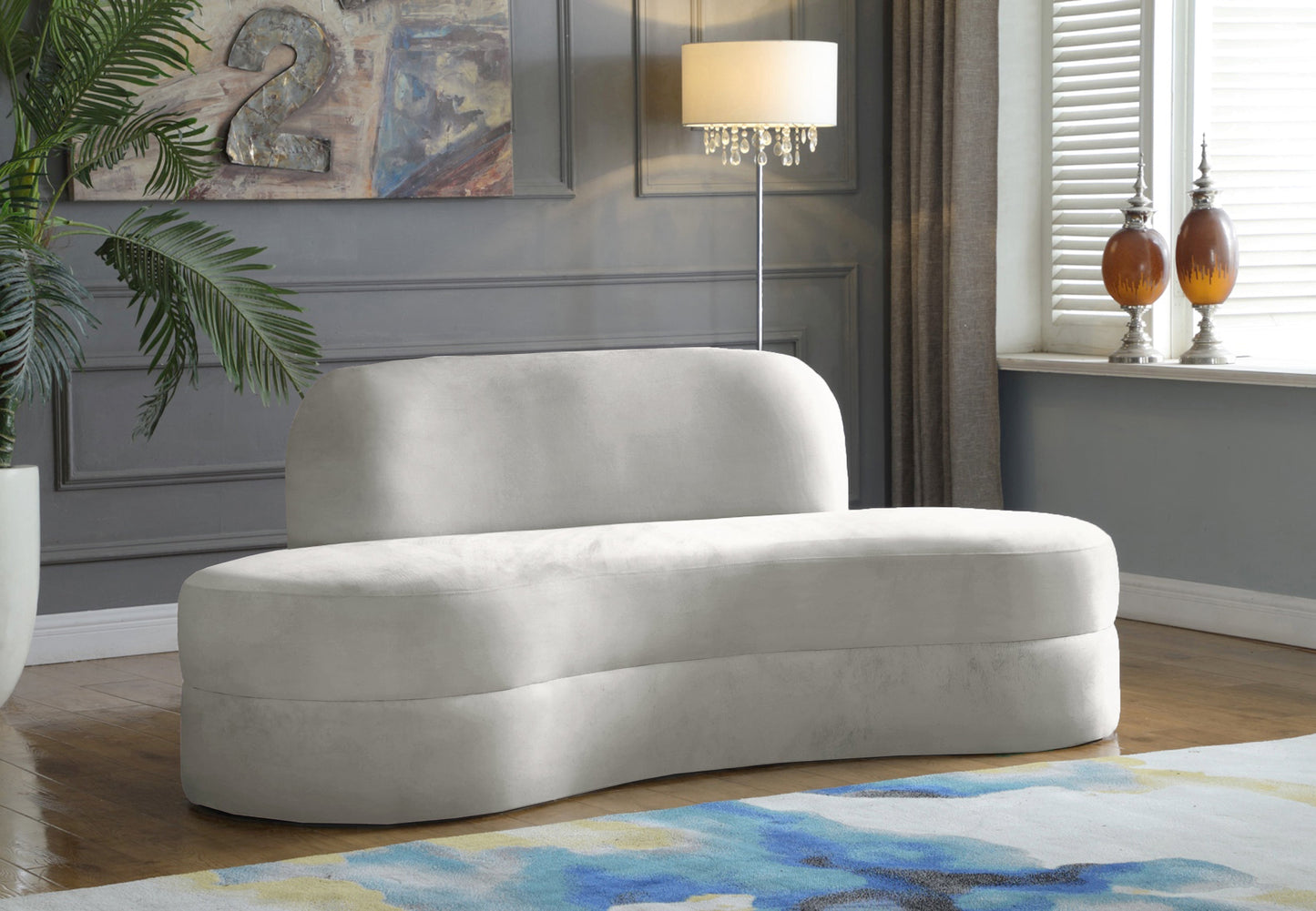 Mitzy Velvet Sofa - Furniture Depot (7679005360376)