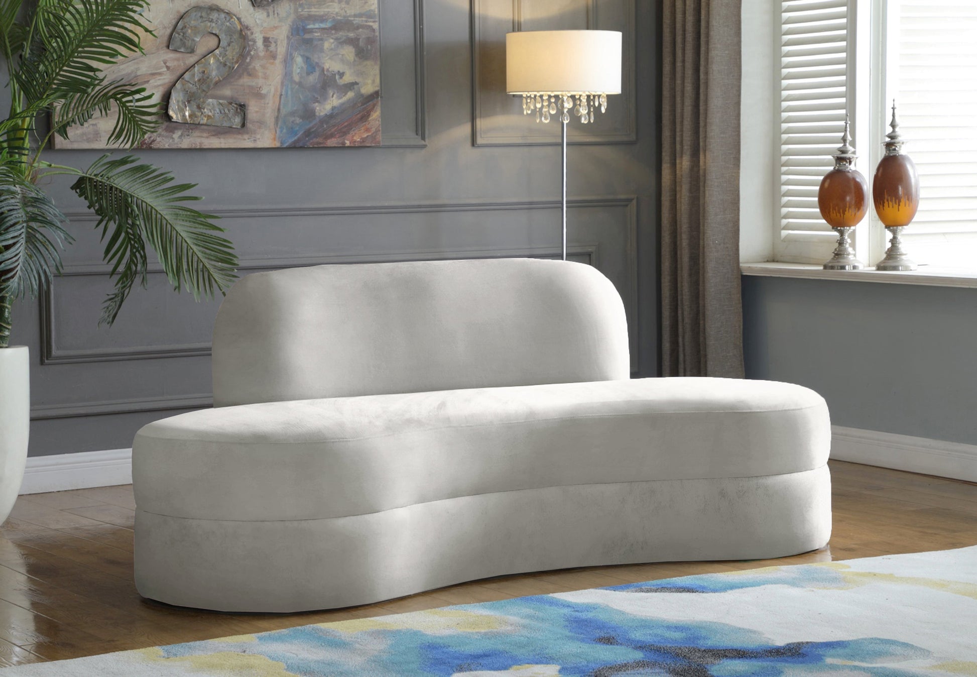 Mitzy Velvet Sofa - Furniture Depot (7679005360376)