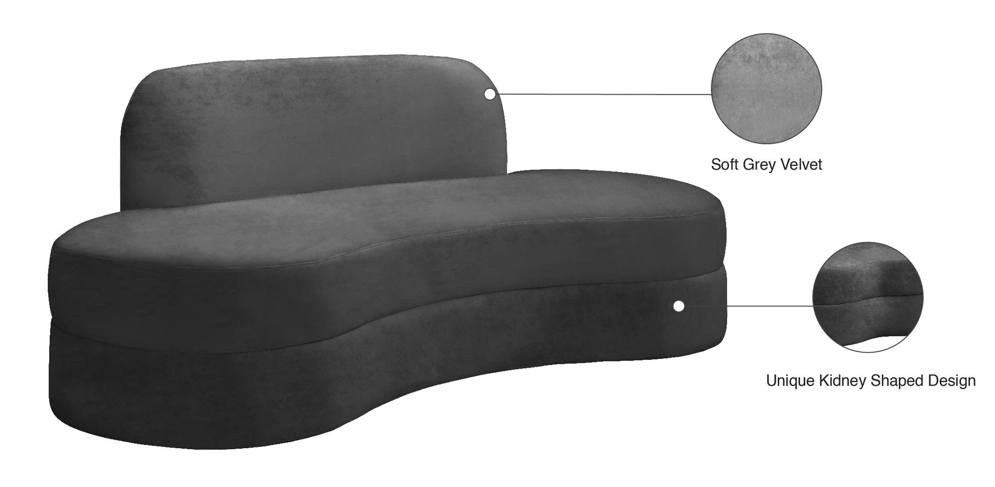 Mitzy Velvet Sofa - Furniture Depot (7679005360376)