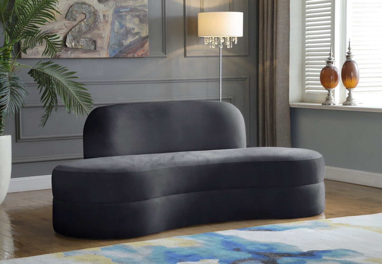 Mitzy Velvet Sofa - Furniture Depot (7679005360376)