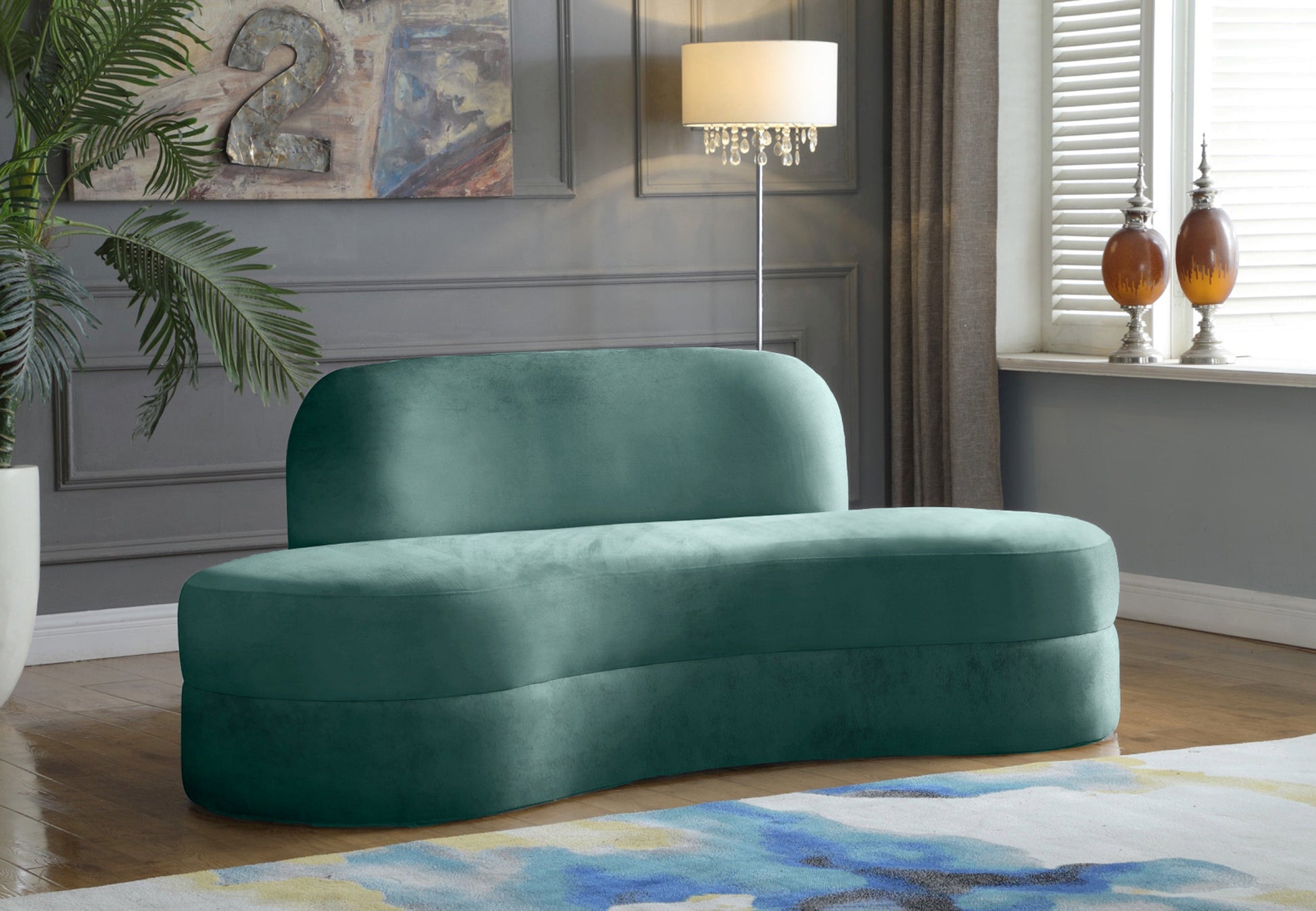 Mitzy Velvet Sofa - Furniture Depot (7679005360376)