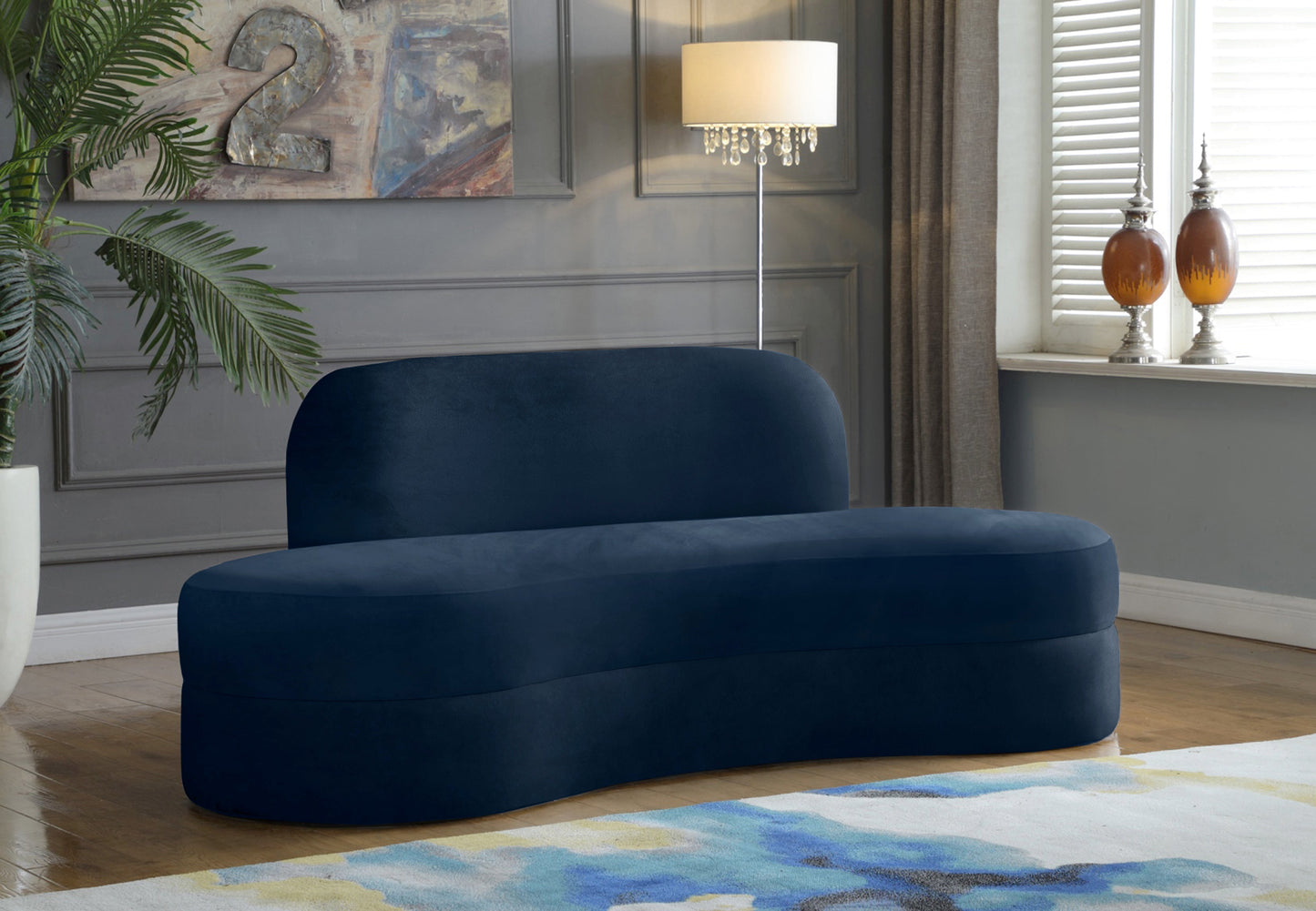 Mitzy Velvet Sofa - Furniture Depot (7679005360376)