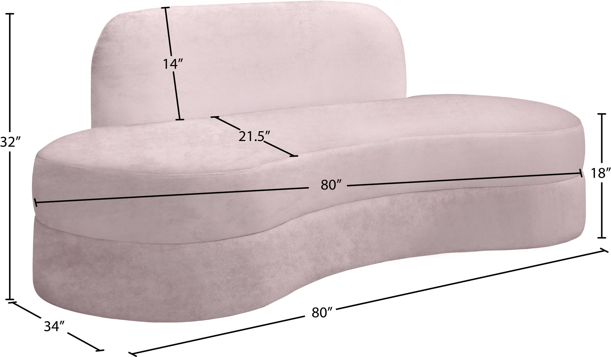 Mitzy Velvet Sofa - Furniture Depot (7679005360376)