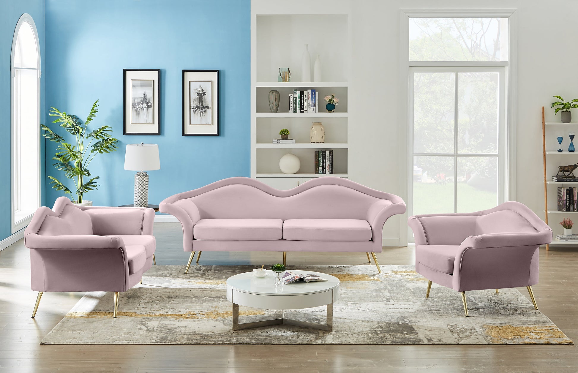 Lips Velvet Sofa - Furniture Depot (7679005458680)
