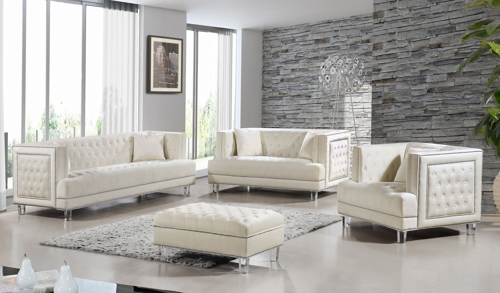 Lucas Velvet Sofa - Furniture Depot (7679005589752)