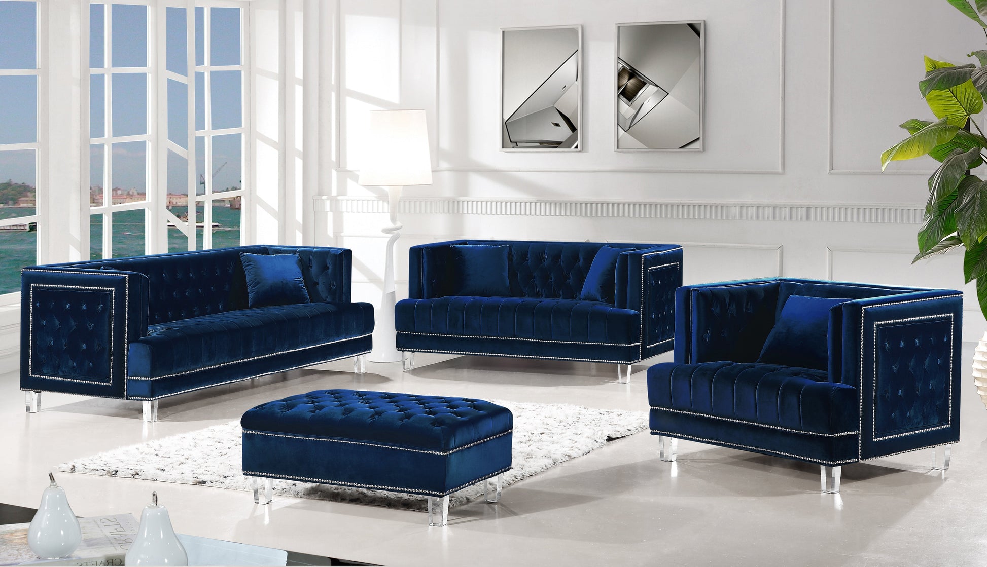 Lucas Velvet Sofa - Furniture Depot (7679005589752)