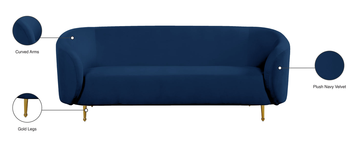 Lavilla Velvet Sofa - Furniture Depot