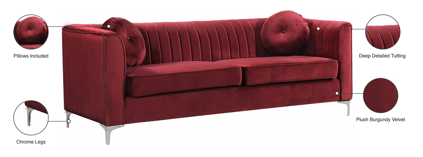 Isabelle Velvet Sofa - Furniture Depot