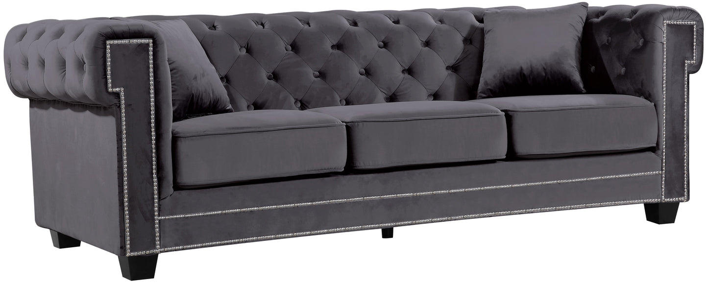 Bowery Velvet Sofa - Furniture Depot
