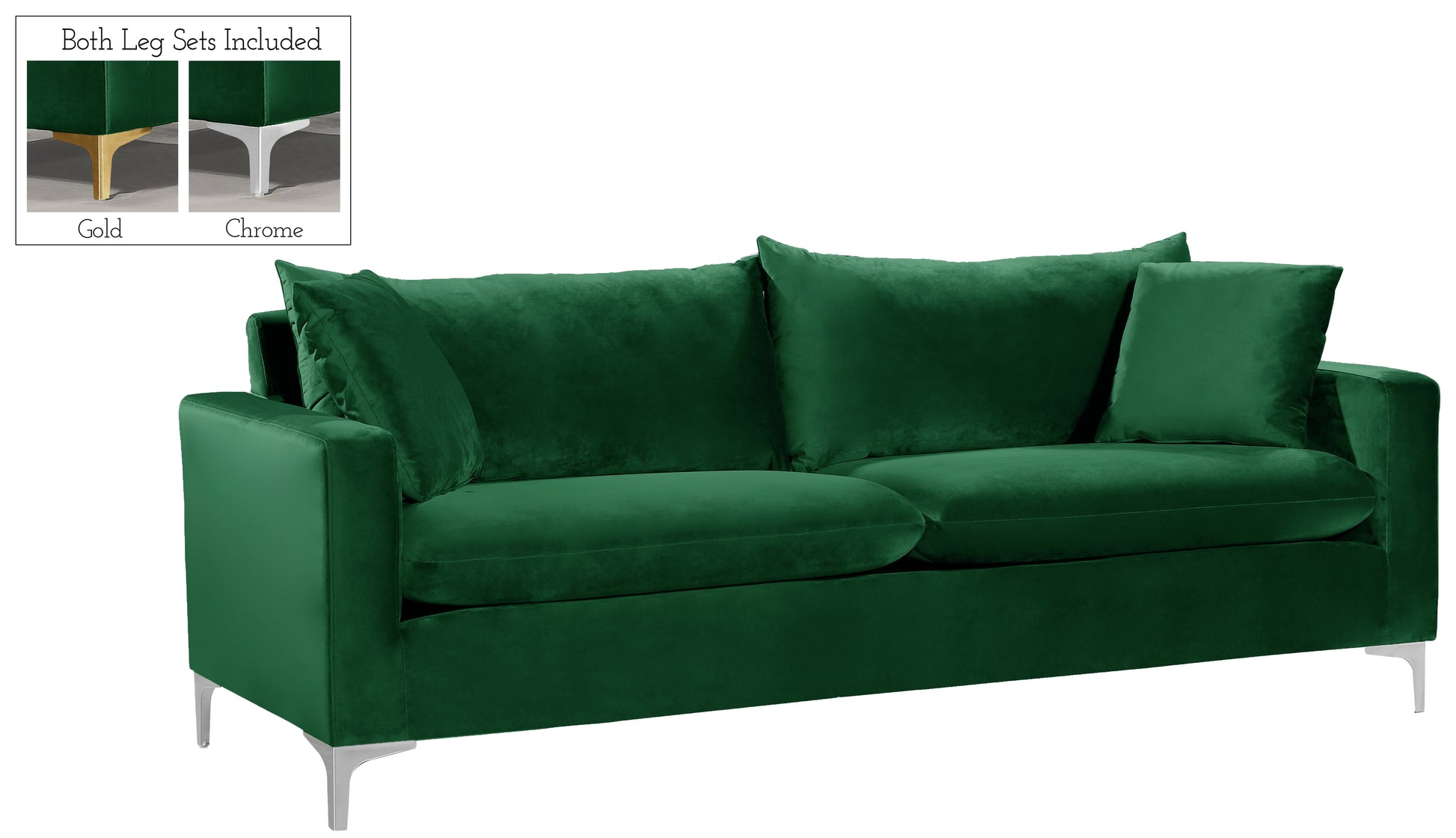 Naomi Velvet Sofa - Furniture Depot (7679008080120)