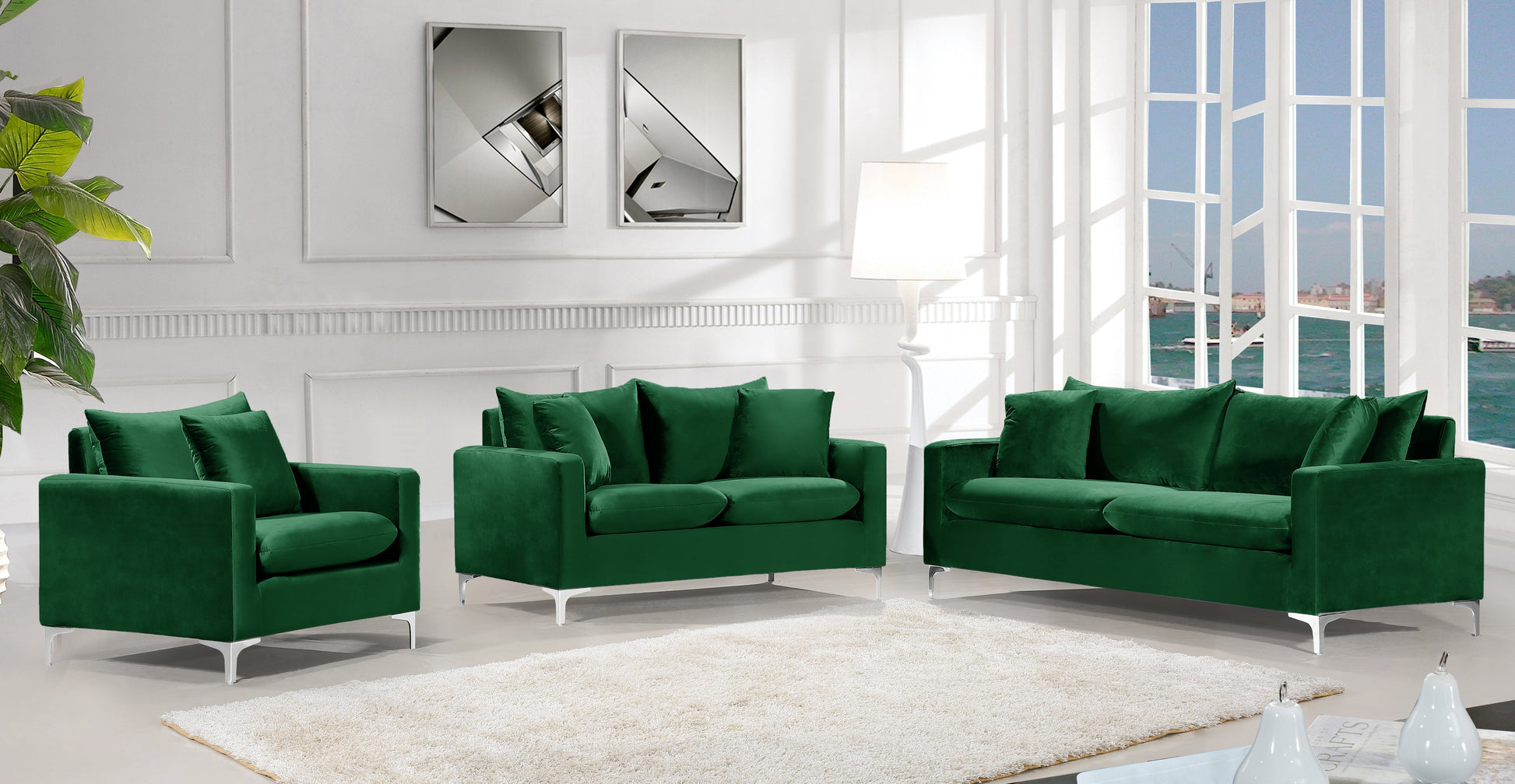 Naomi Velvet Sofa - Furniture Depot (7679008080120)
