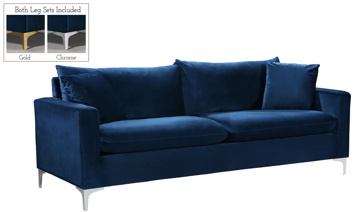Naomi Velvet Sofa - Furniture Depot (7679008080120)