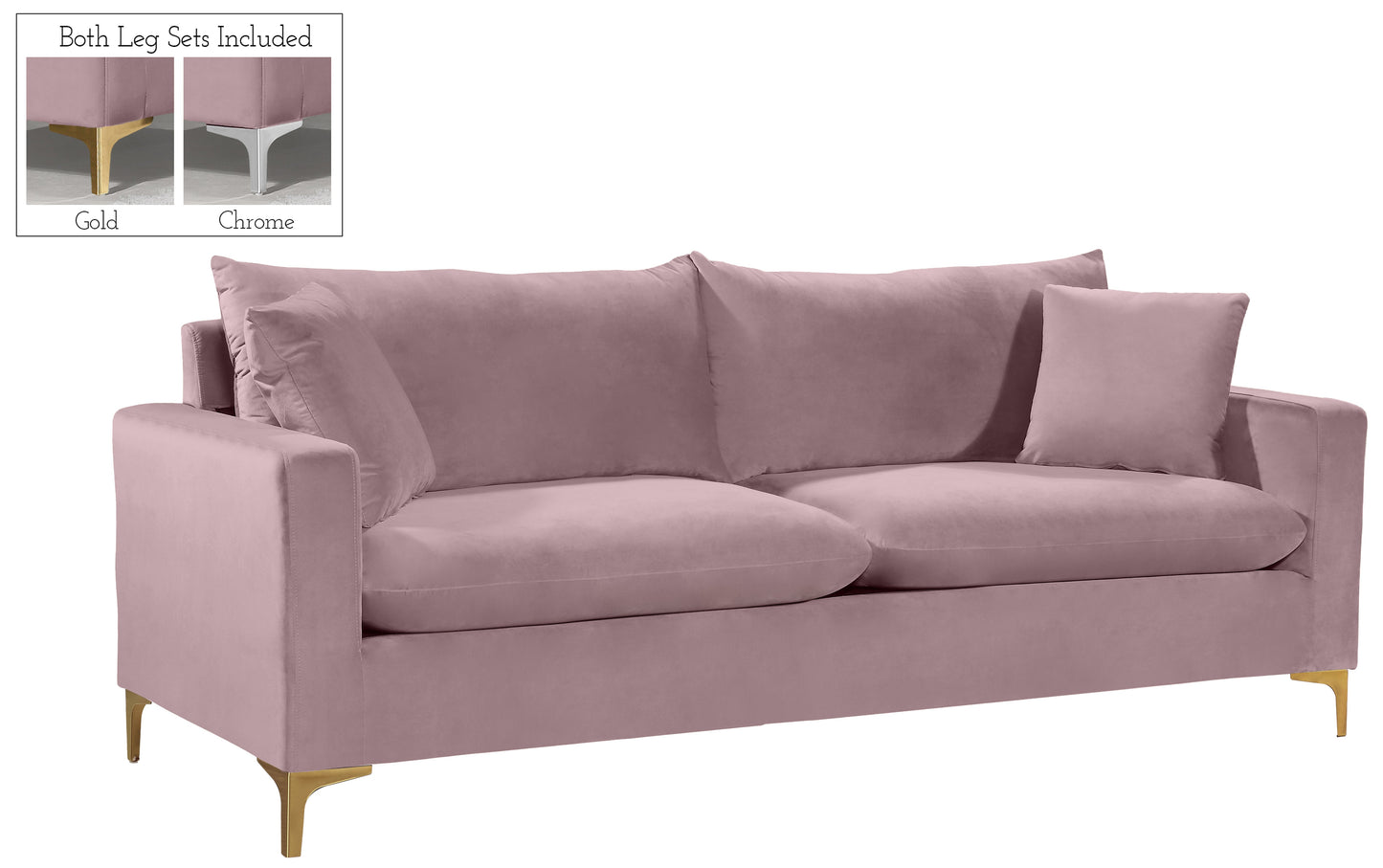 Naomi Velvet Sofa - Furniture Depot (7679008080120)