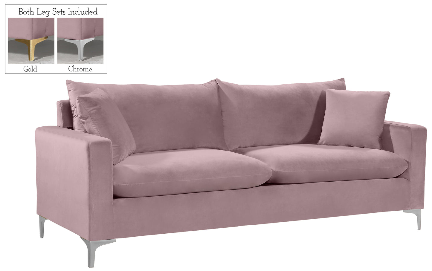 Naomi Velvet Sofa - Furniture Depot (7679008080120)