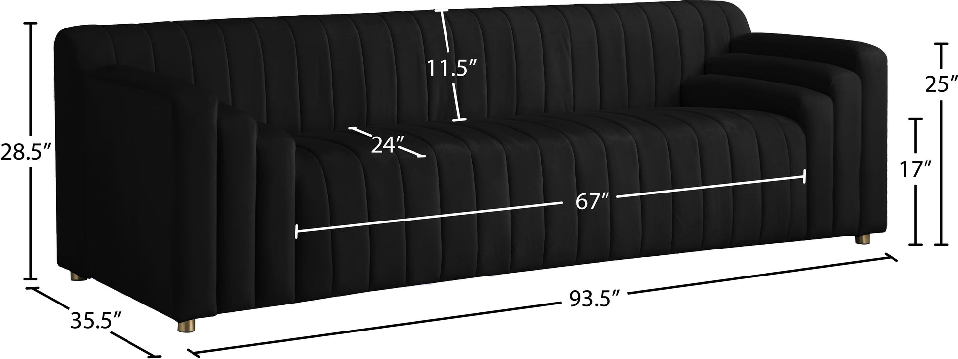 Naya Velvet Sofa - Furniture Depot (7679009063160)
