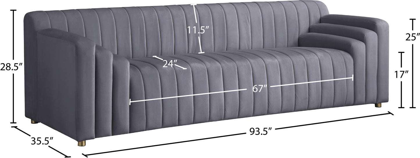 Naya Velvet Sofa - Furniture Depot (7679009063160)