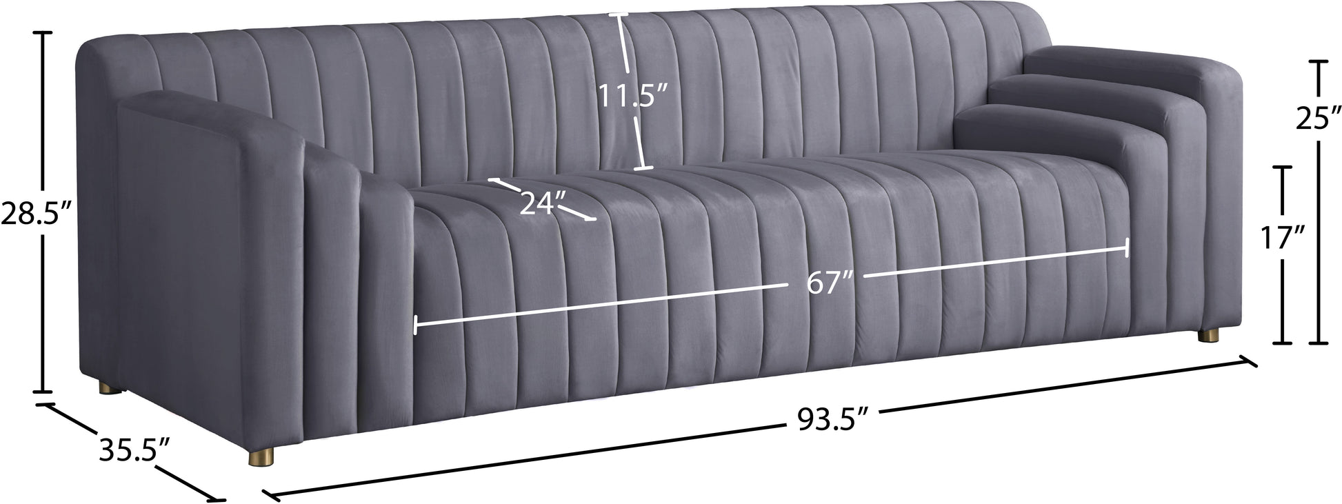 Naya Velvet Sofa - Furniture Depot (7679009063160)