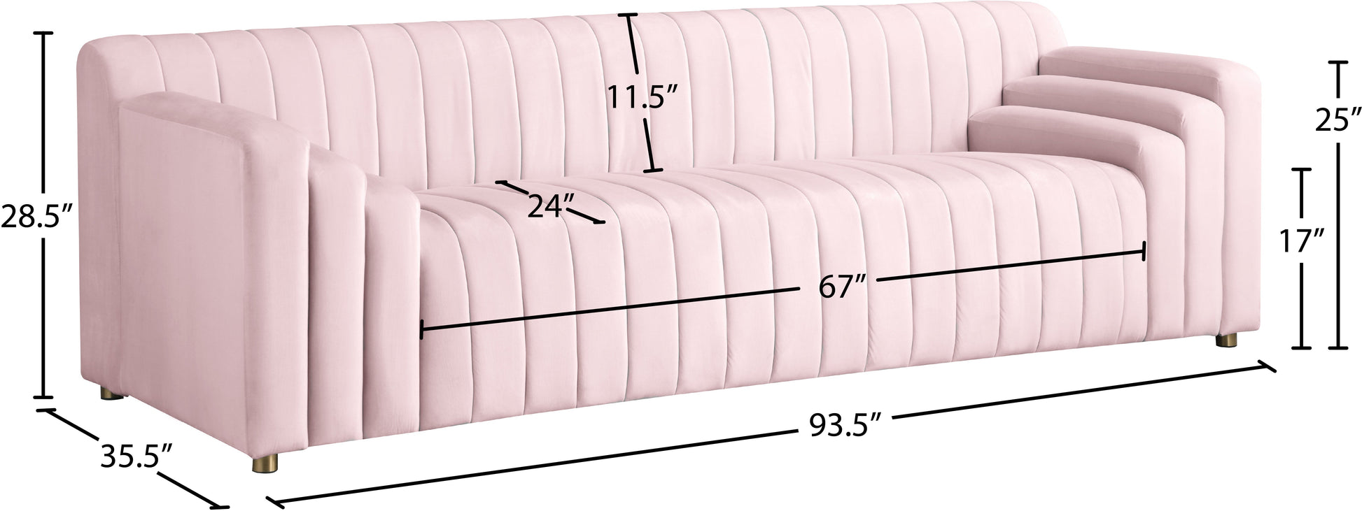 Naya Velvet Sofa - Furniture Depot (7679009063160)