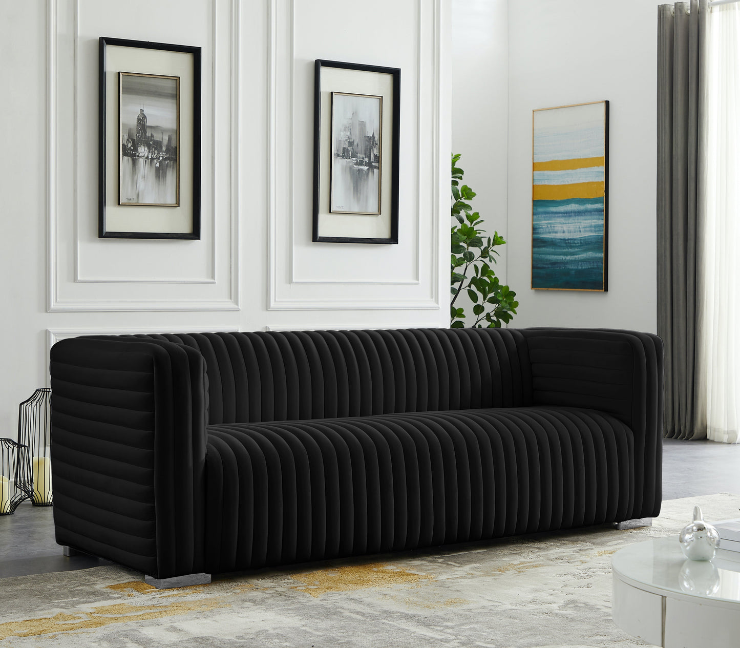 Ravish Velvet Sofa - Furniture Depot