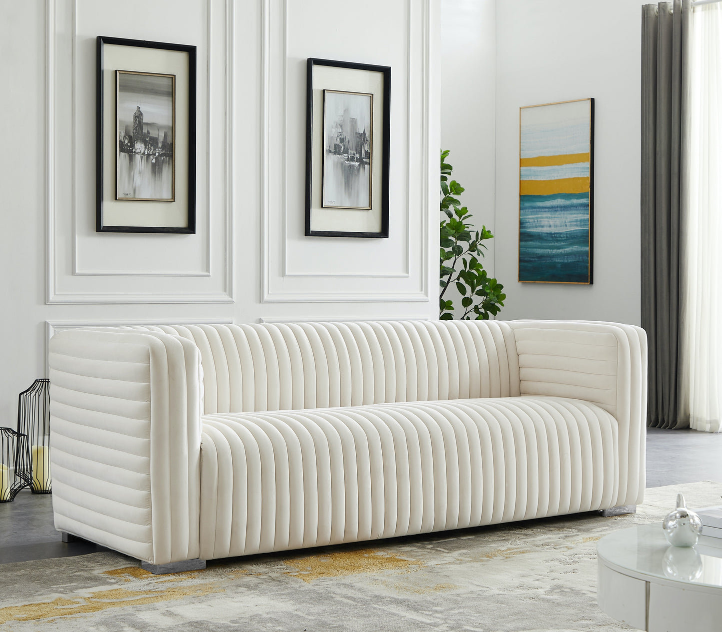 Ravish Velvet Sofa - Furniture Depot