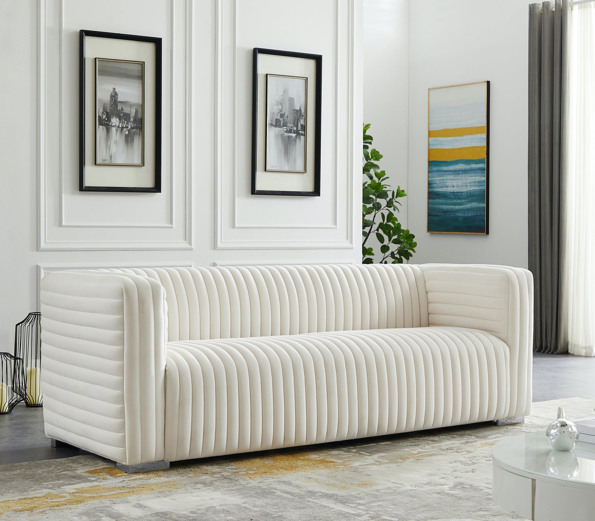 Ravish Velvet Sofa - Furniture Depot