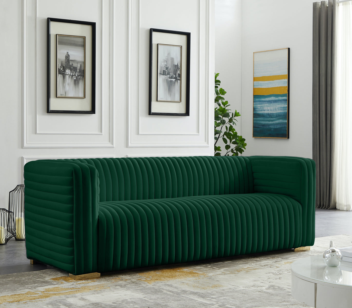 Ravish Velvet Sofa - Furniture Depot