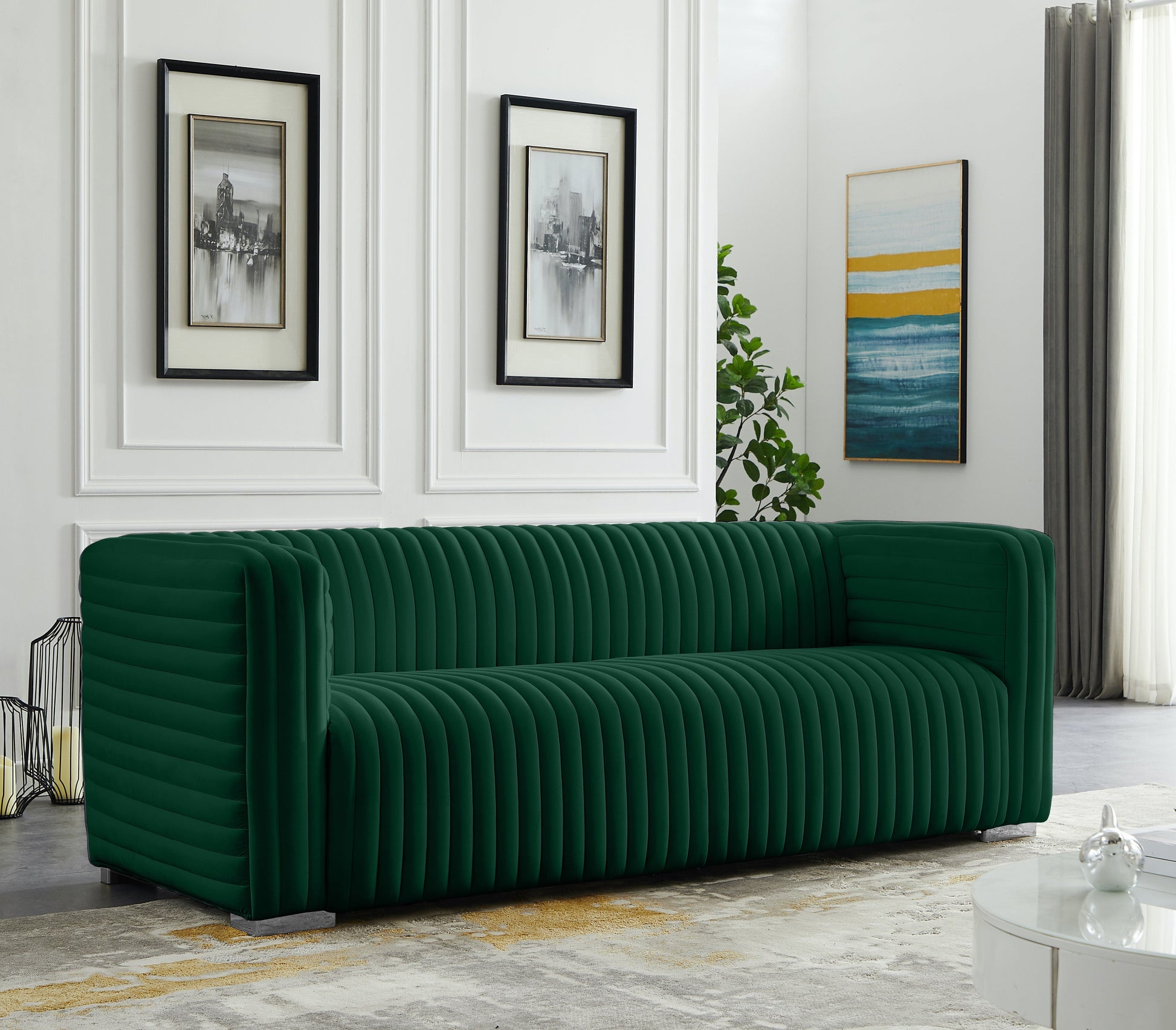 Ravish Velvet Sofa - Furniture Depot