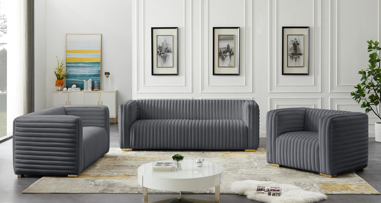 Ravish Velvet Sofa - Furniture Depot