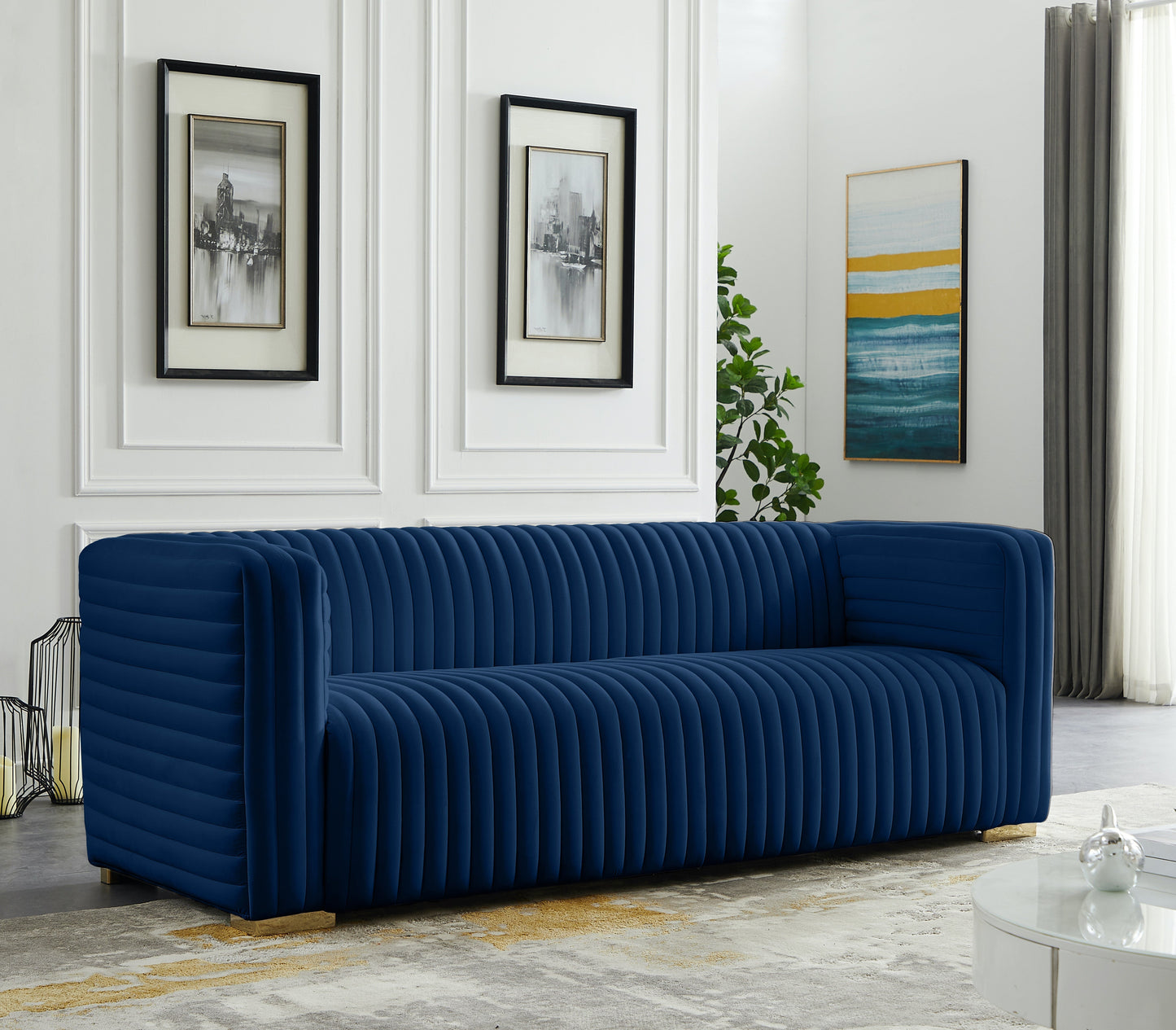 Ravish Velvet Sofa - Furniture Depot