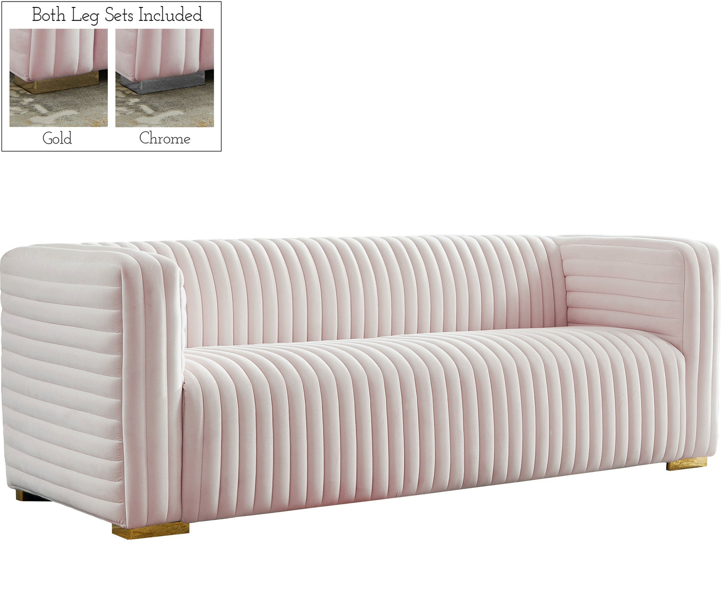 Ravish Velvet Sofa - Furniture Depot