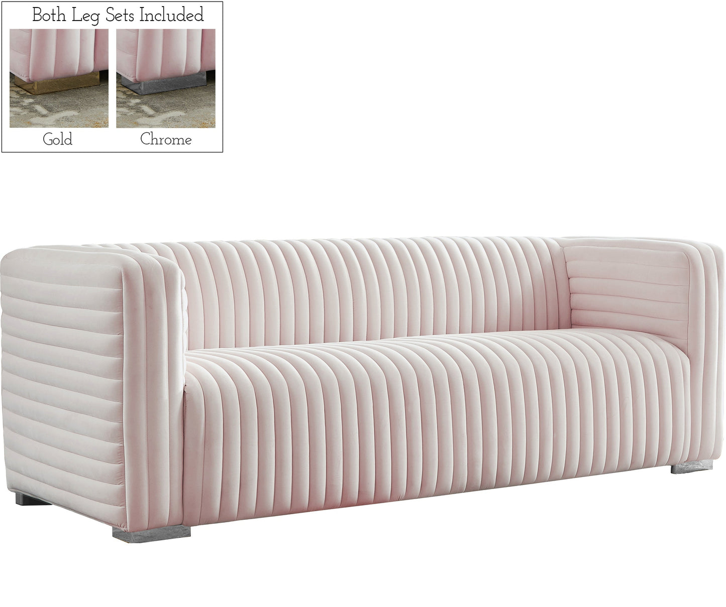 Ravish Velvet Sofa - Furniture Depot
