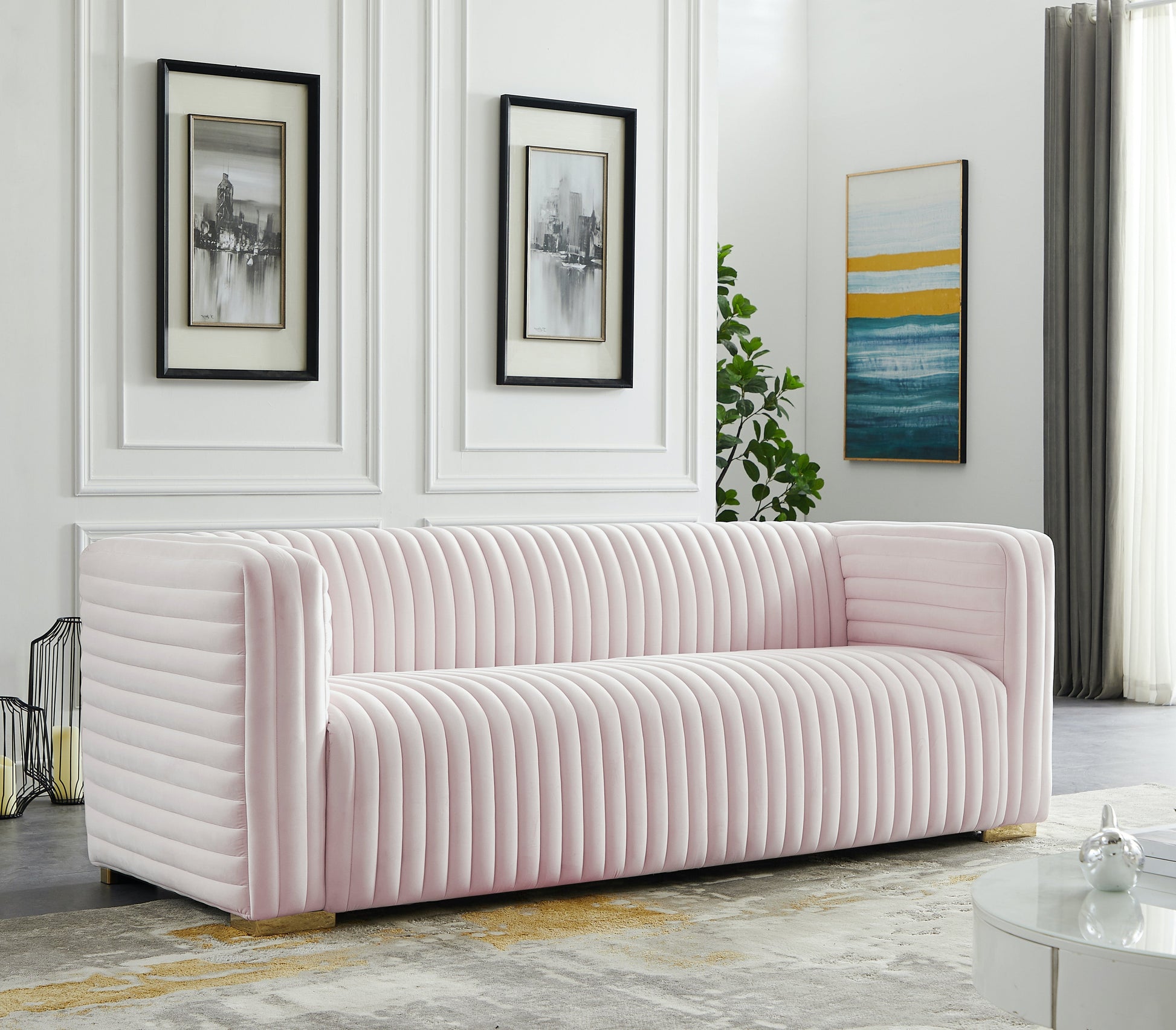 Ravish Velvet Sofa - Furniture Depot