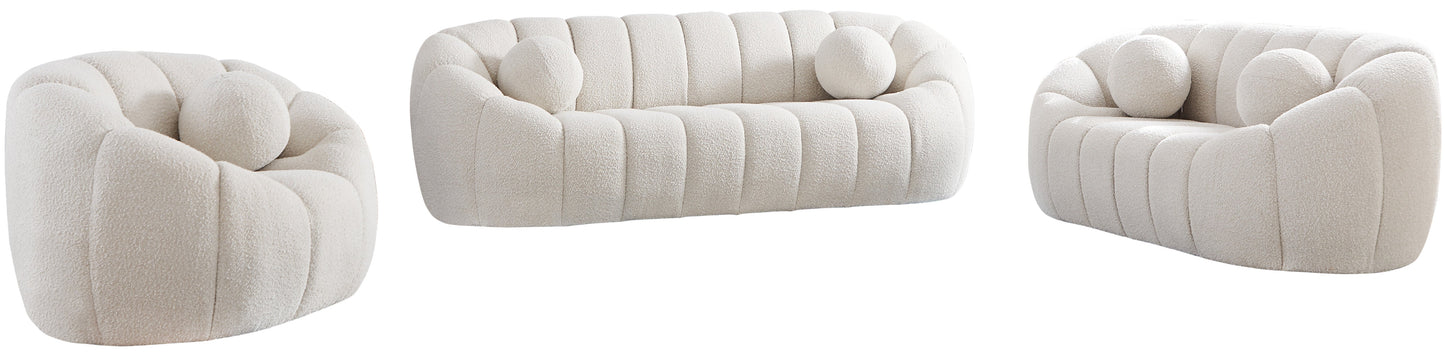Elijah Boucle Fabric Sofa - Furniture Depot (7679010013432)