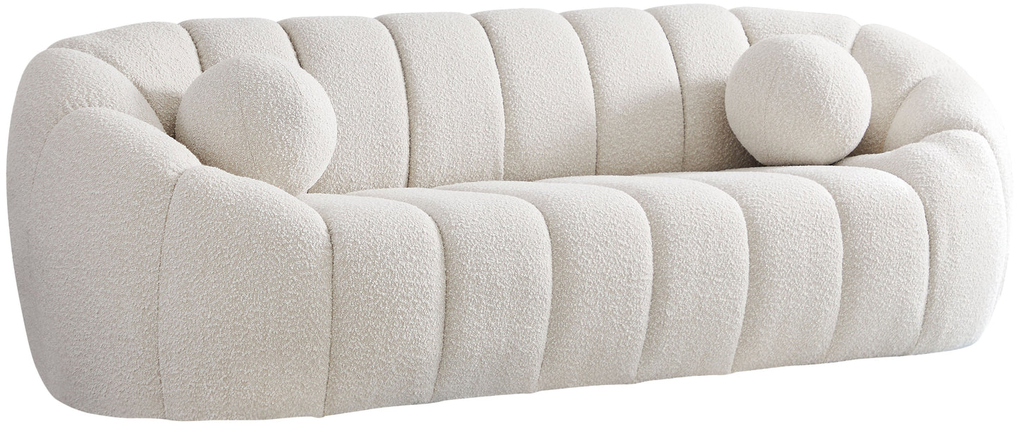 Elijah Boucle Fabric Sofa - Furniture Depot (7679010013432)