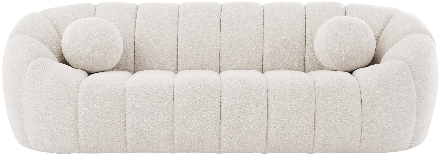 Elijah Boucle Fabric Sofa - Furniture Depot (7679010013432)