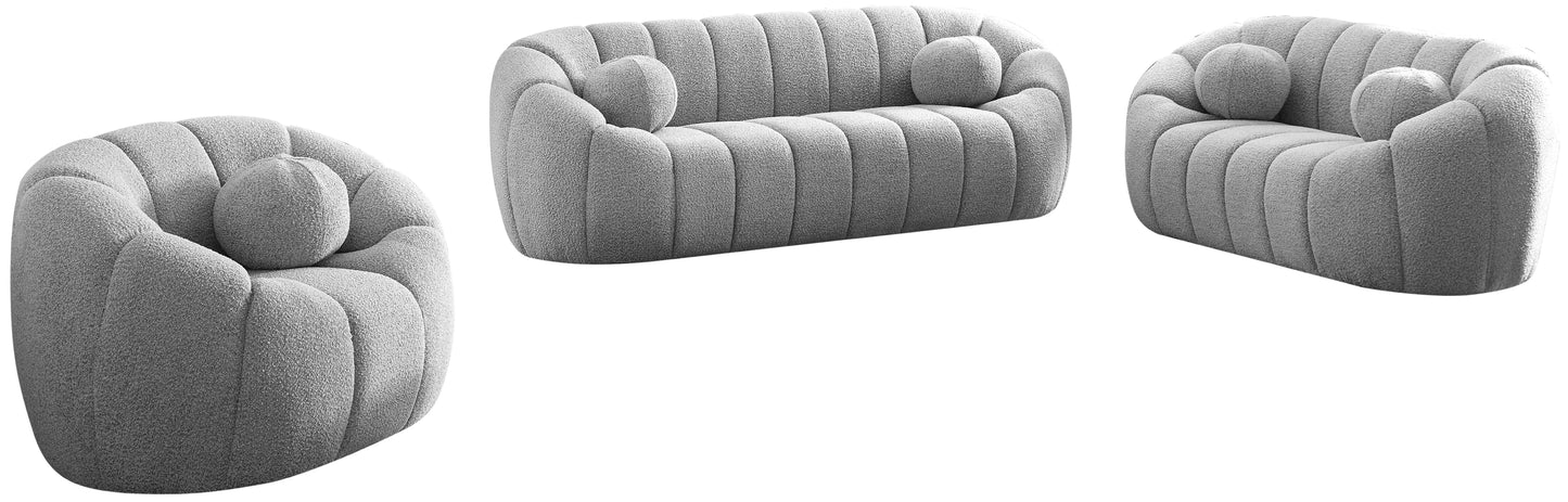 Elijah Boucle Fabric Sofa - Furniture Depot (7679010013432)