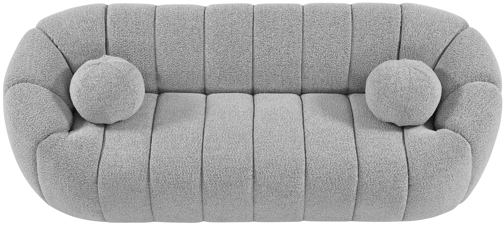 Elijah Boucle Fabric Sofa - Furniture Depot (7679010013432)