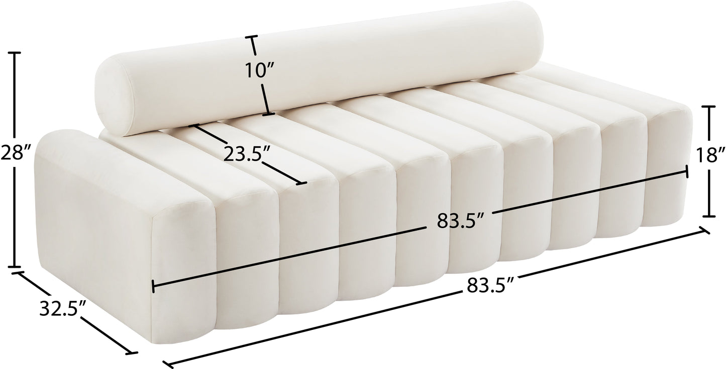 Melody Velvet Sofa - Furniture Depot (7679010865400)