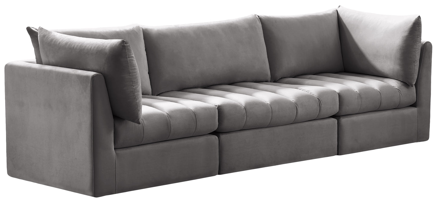 Jacob Velvet Modular Sofa - Furniture Depot