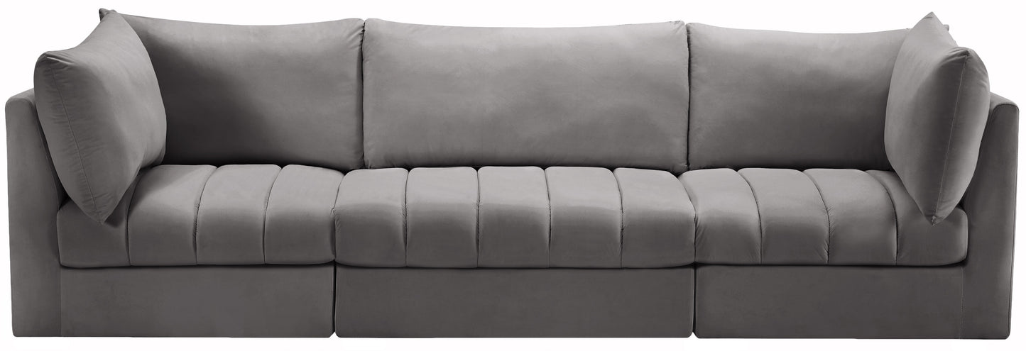 Jacob Velvet Modular Sofa - Furniture Depot