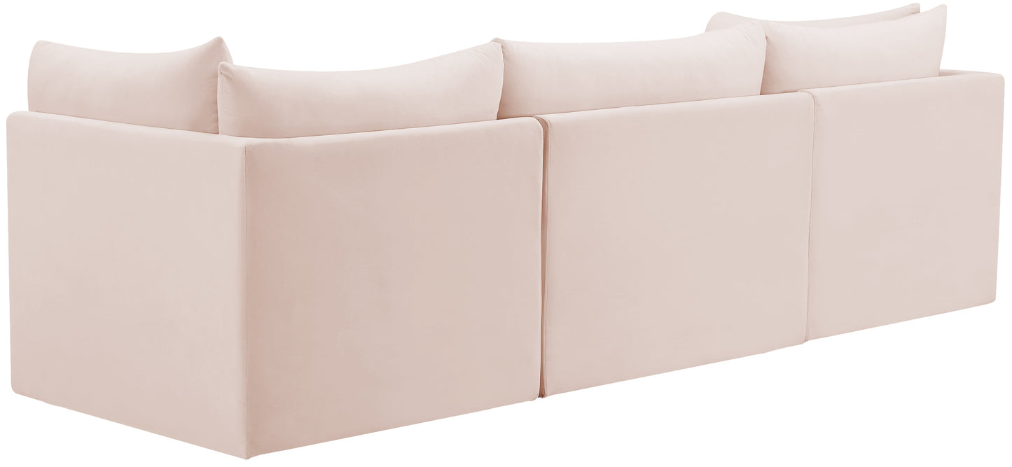 Jacob Velvet Modular Sofa - Furniture Depot