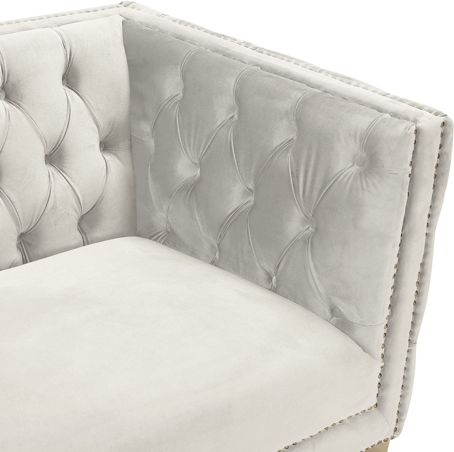 Michelle Black Velvet Sofa - Furniture Depot (7679011356920)