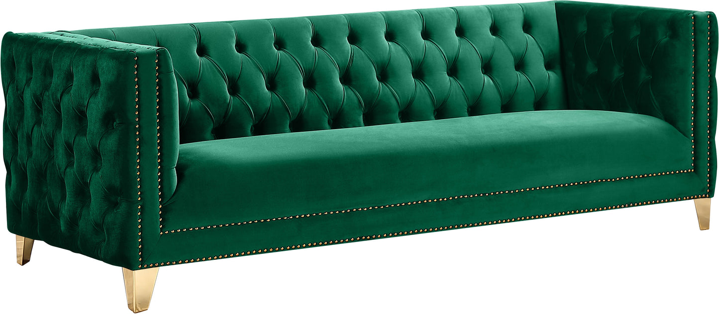 Michelle Black Velvet Sofa - Furniture Depot (7679011356920)