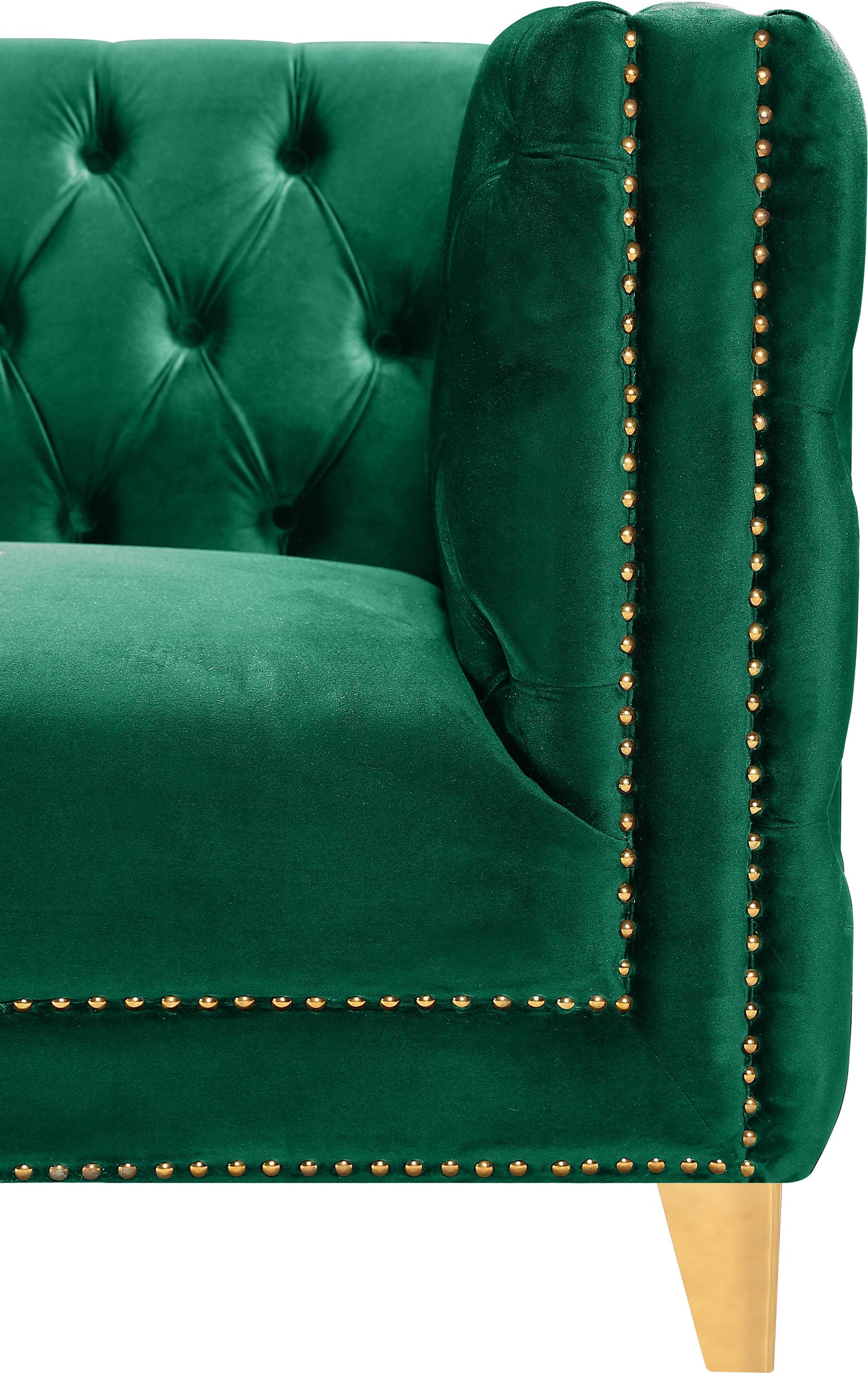 Michelle Black Velvet Sofa - Furniture Depot (7679011356920)