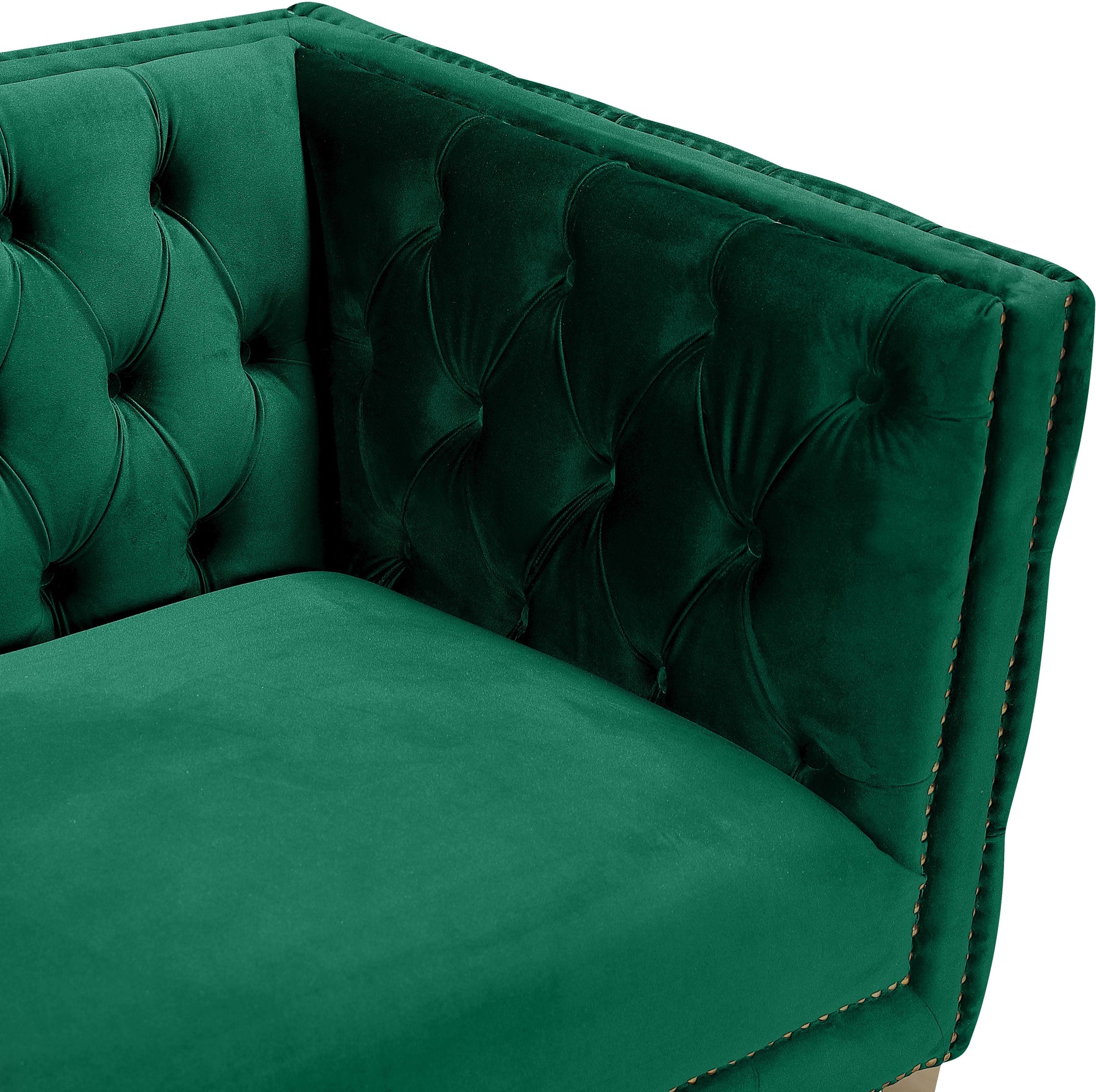 Michelle Black Velvet Sofa - Furniture Depot (7679011356920)