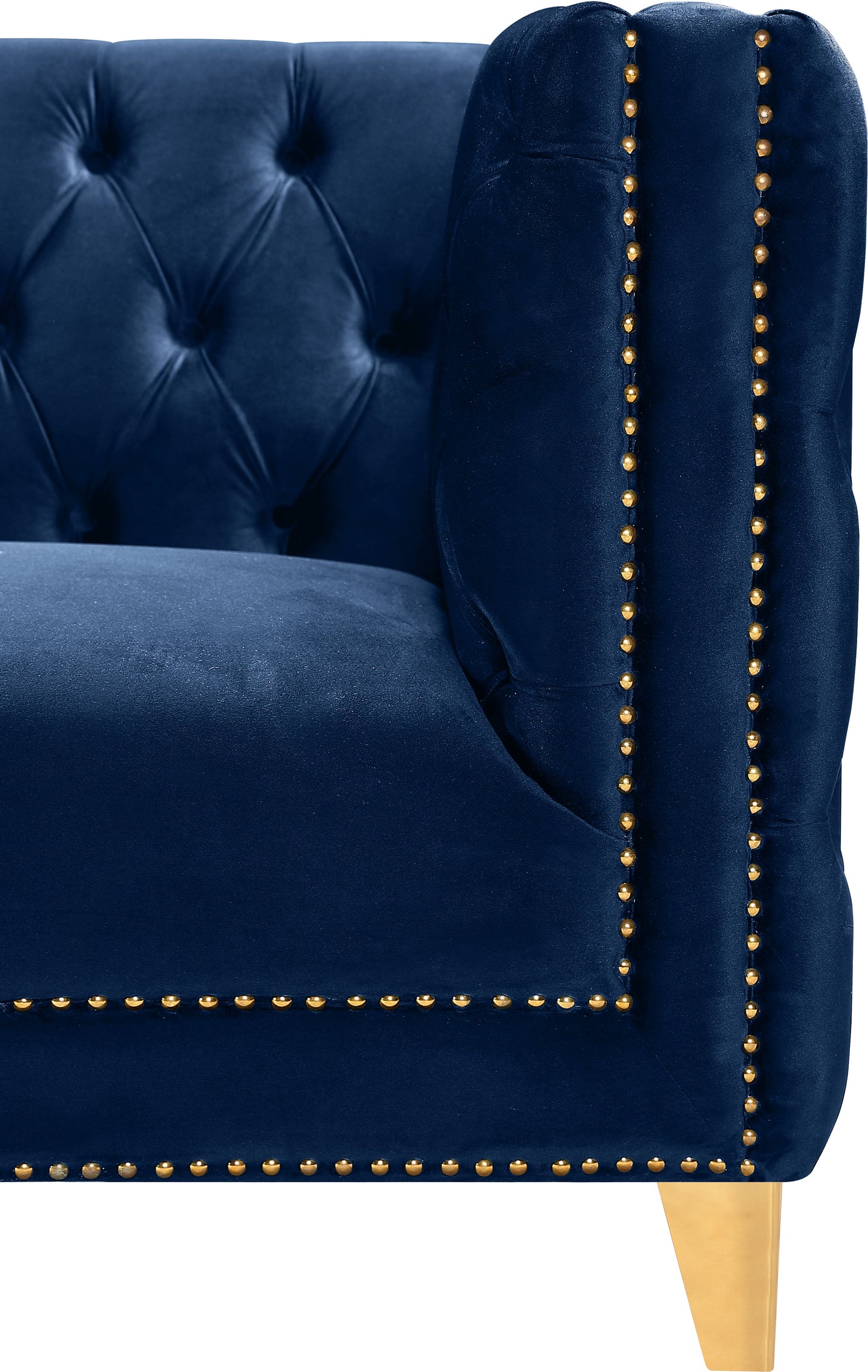 Michelle Black Velvet Sofa - Furniture Depot (7679011356920)