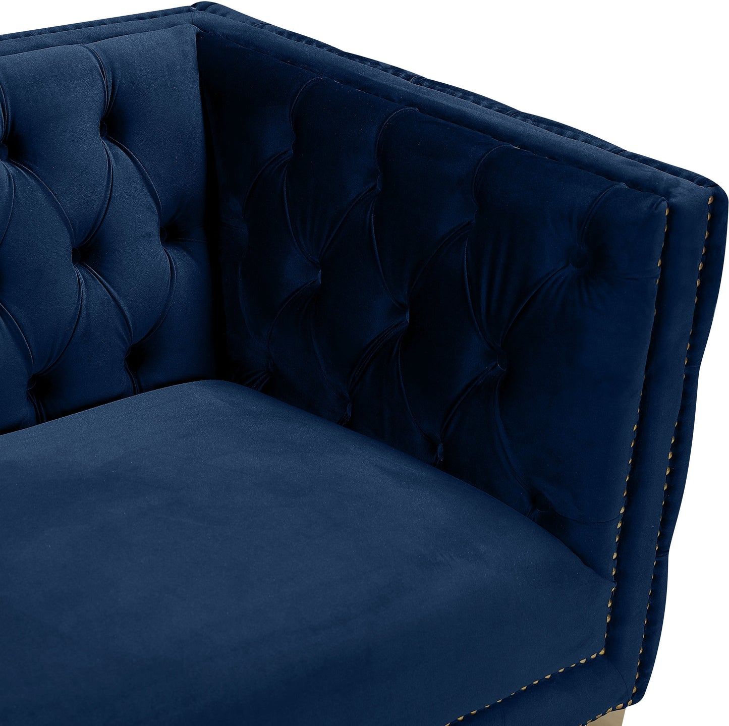 Michelle Black Velvet Sofa - Furniture Depot (7679011356920)