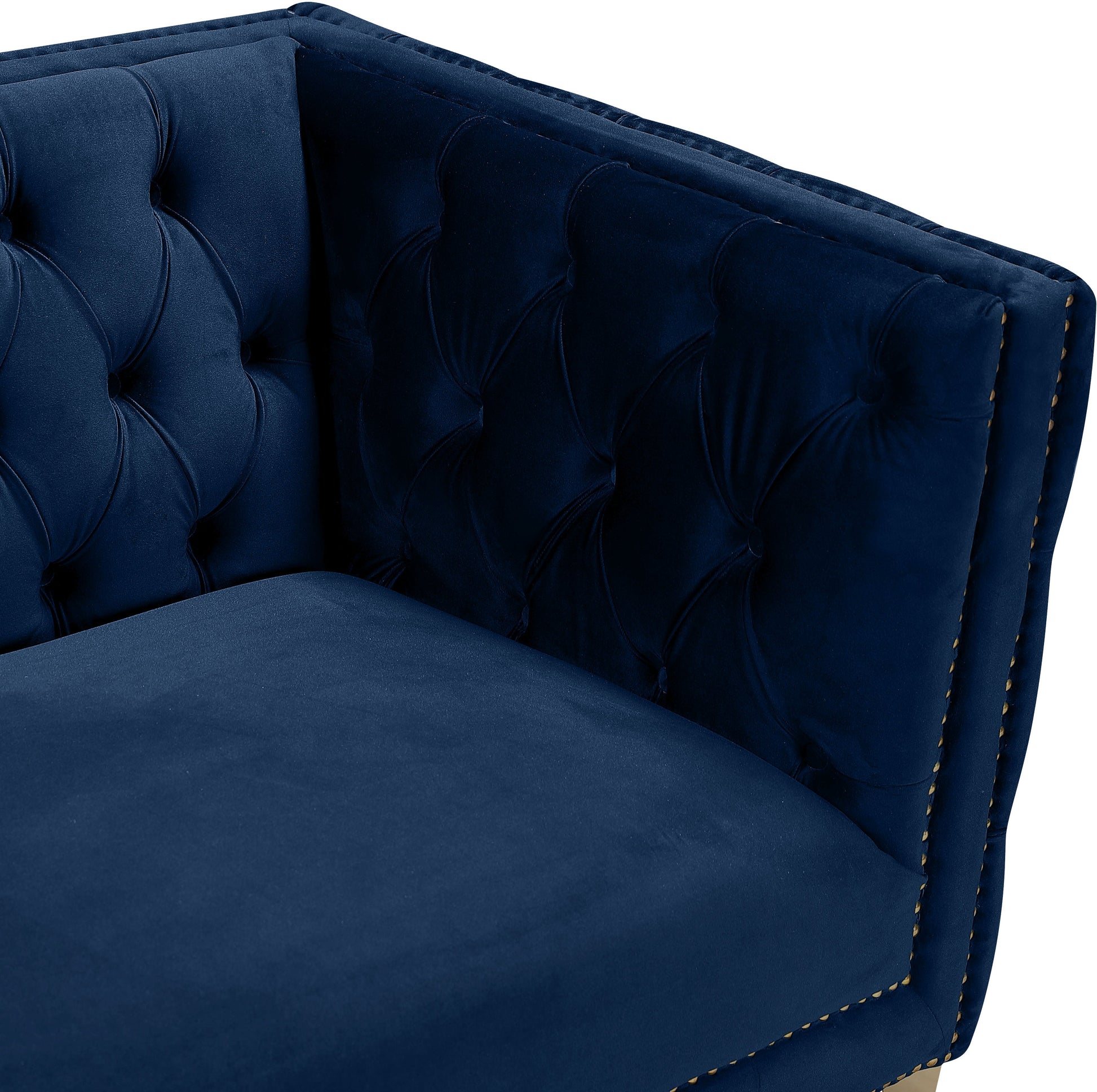 Michelle Black Velvet Sofa - Furniture Depot (7679011356920)