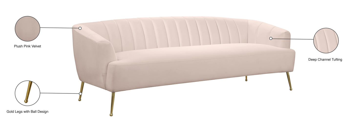 Tori Velvet Sofa - Furniture Depot