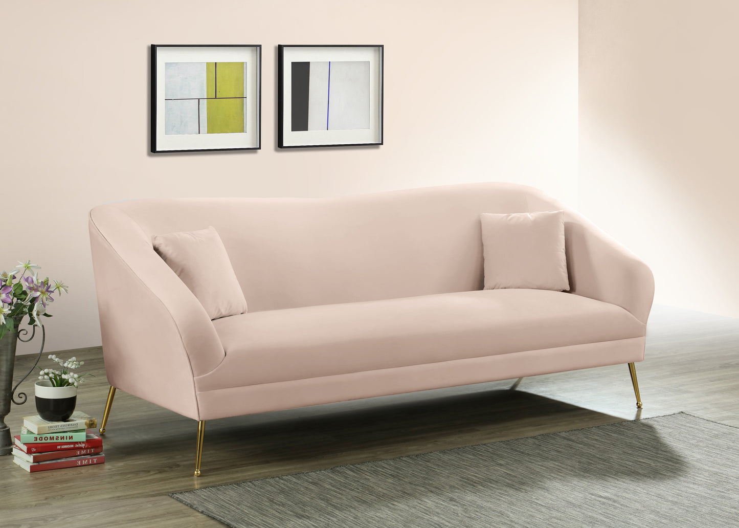 Hermosa Velvet Sofa - Furniture Depot